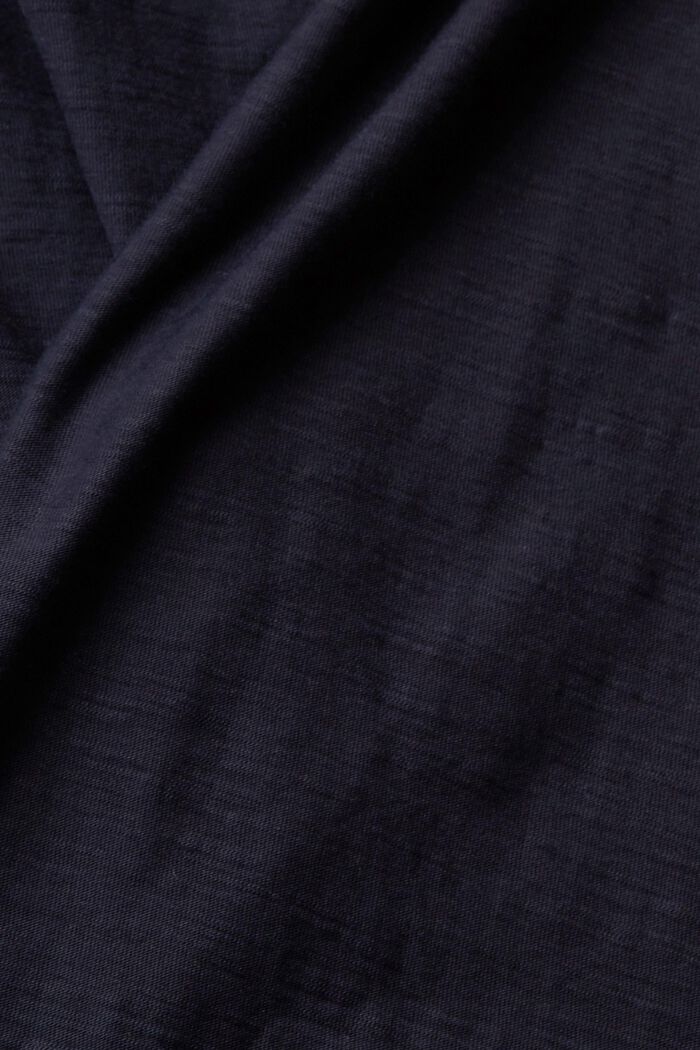 Polo collar top, NAVY, detail image number 1