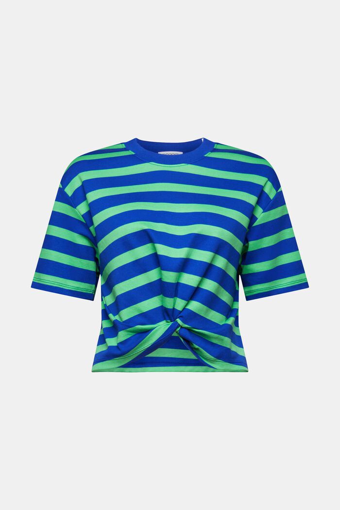 Striped Twisted T-Shirt, BRIGHT BLUE, detail image number 6