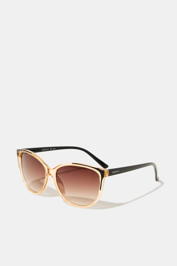 Sunglasses with transparent frame, BROWN, detail image number 0