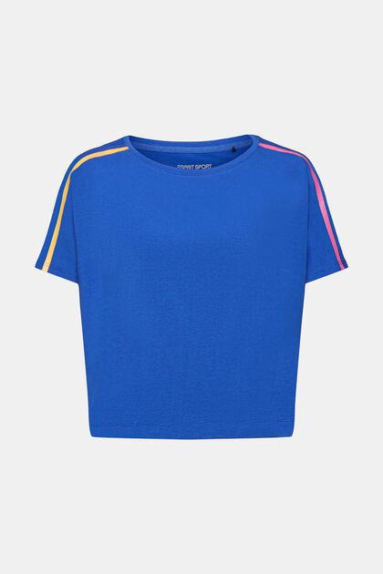 Cropped T-shirt, BRIGHT BLUE, overview