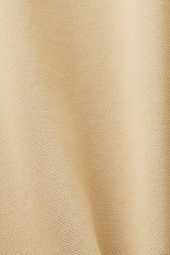 Two-tone piqué polo shirt, SAND, detail image number 5