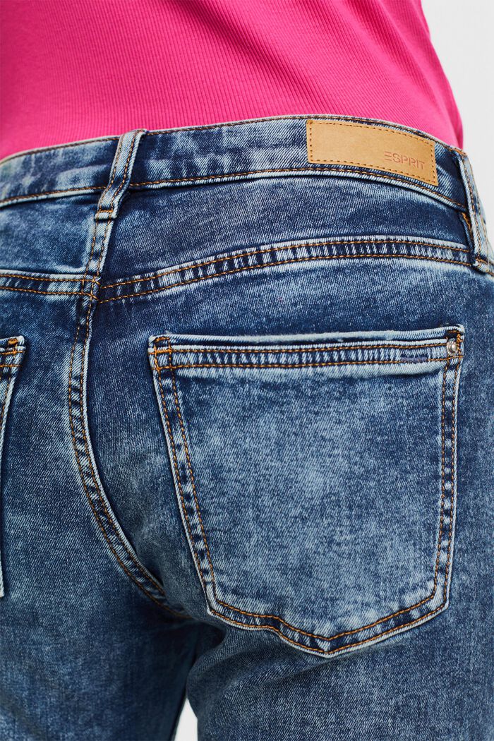 Slim fit stretch jeans, Dual Max, BLUE MEDIUM WASHED, detail image number 4