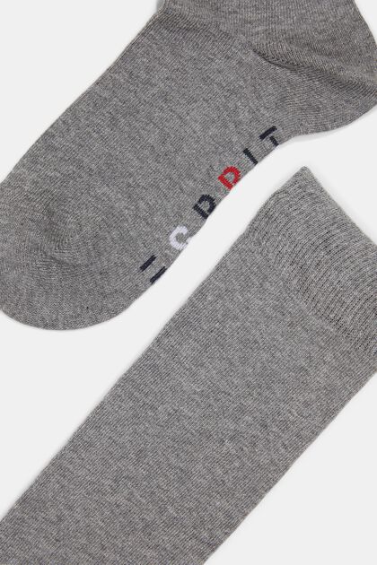 Double pack of knee-high socks with a logo