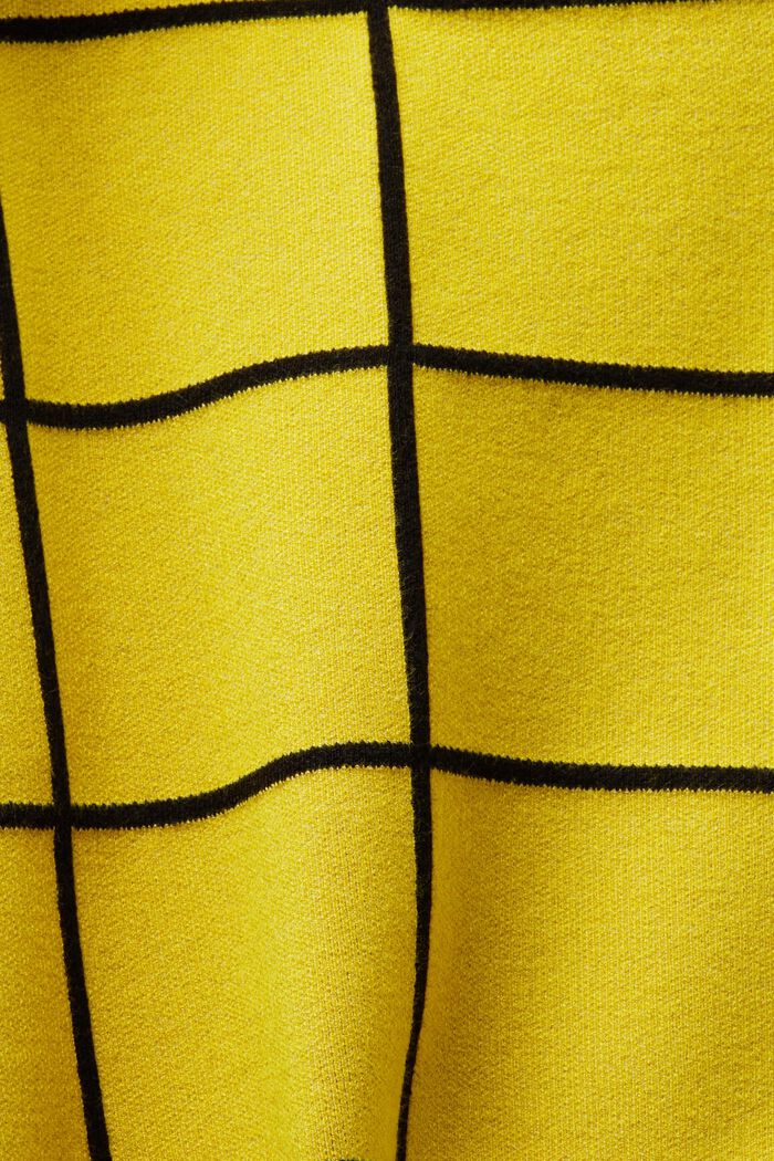 Jacquard-Knit Mini Skirt, YELLOW, detail image number 4