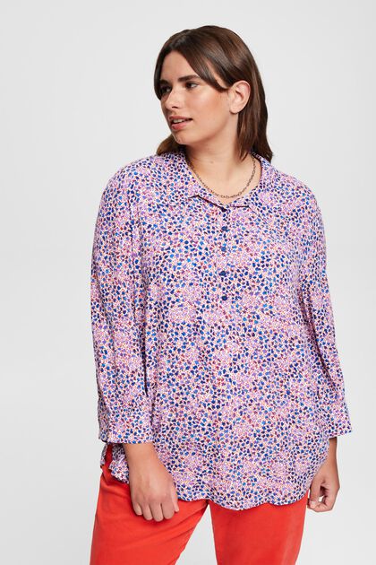 CURVY Patterned blouse, LENZING™ ECOVERO™