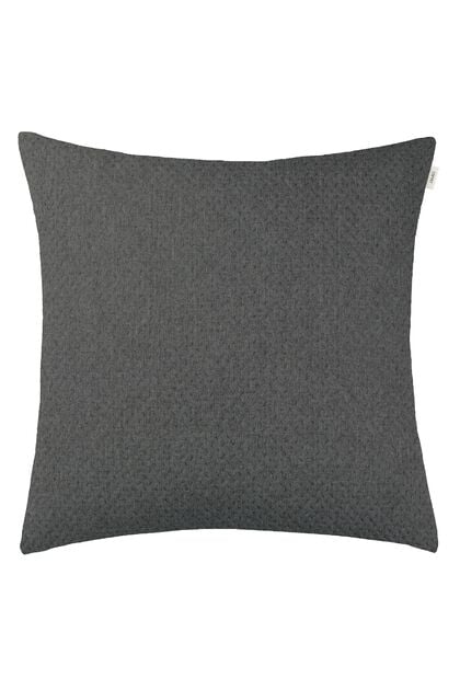 Large, woven lounge cushion cover, DARK GREY, overview