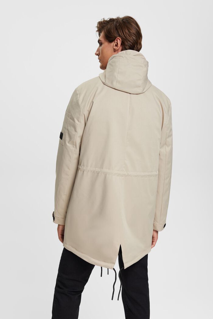 Parka jacket with detachable lining, LIGHT BEIGE, detail image number 3