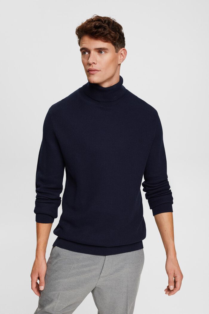 Knitted roll neck jumper