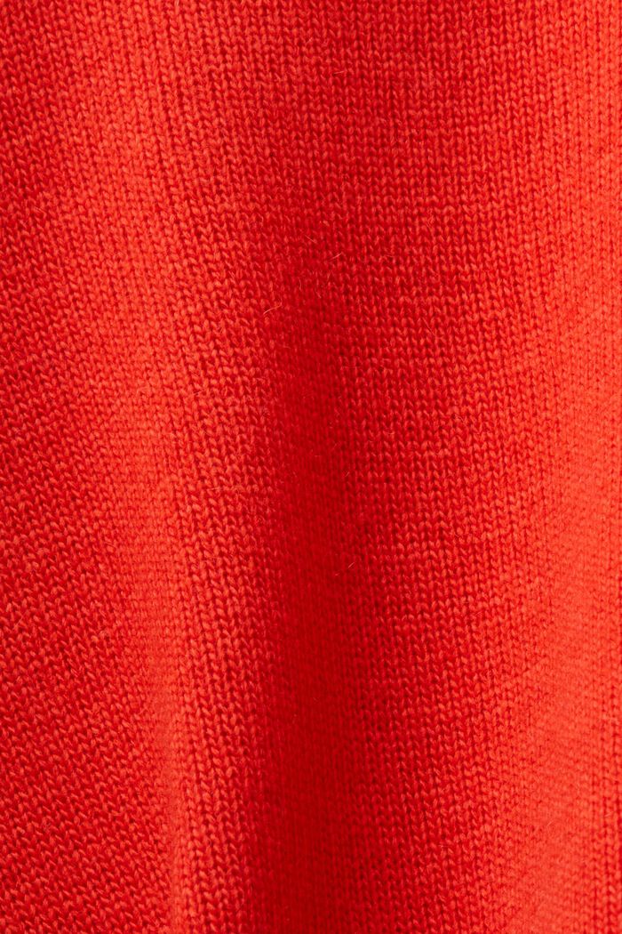 Knit Crewneck Sweater, RED, detail image number 5
