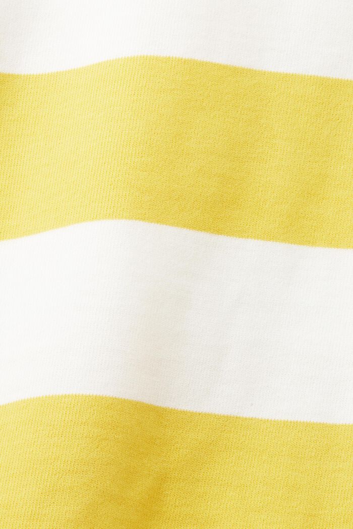 Striped Cotton Sweater, YELLOW, detail image number 6