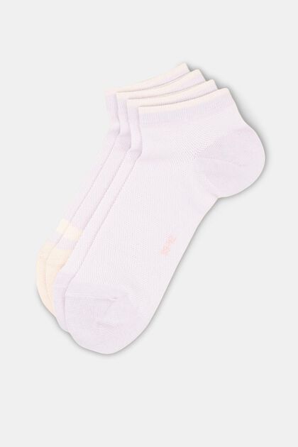 2-pack mesh sneaker socks, organic cotton