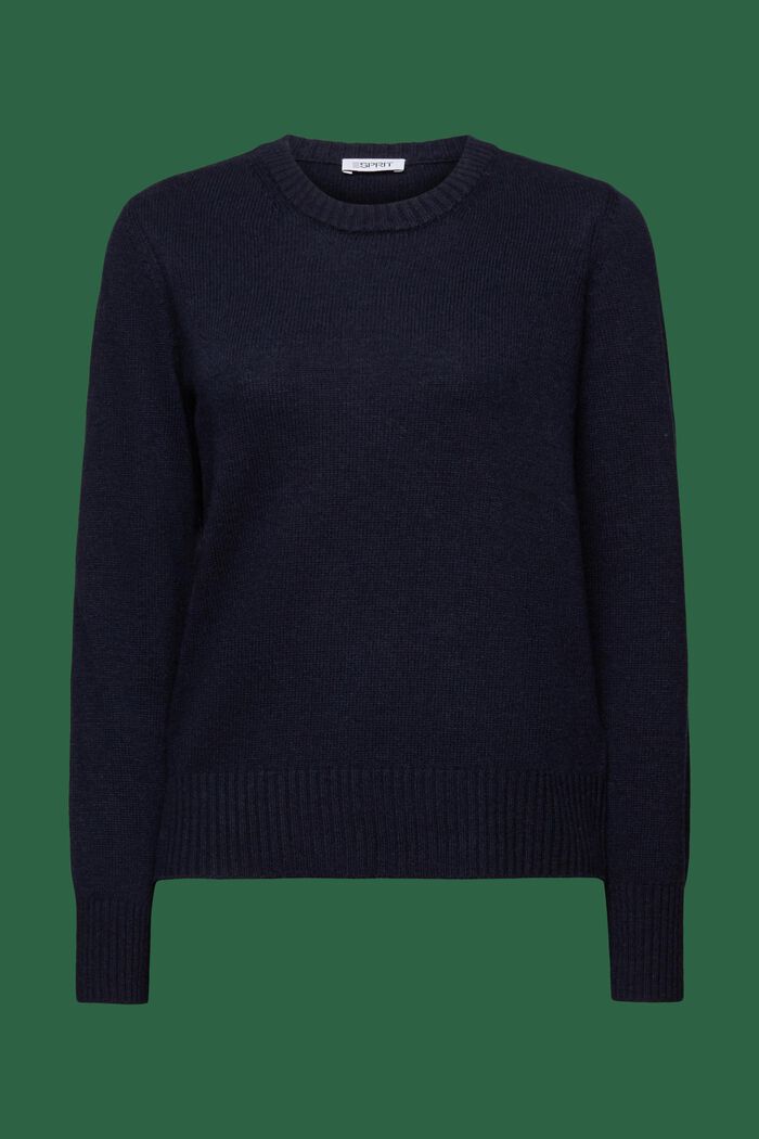 Knit Crewneck Sweater, NAVY, detail image number 6
