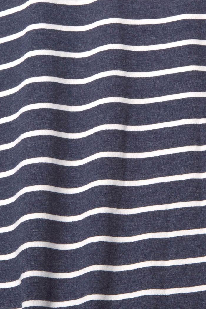 Striped jersey nightshirt, NAVY, detail image number 1