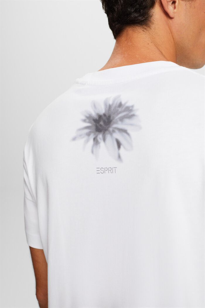 Pima Cotton Print T-Shirt, WHITE, detail image number 3