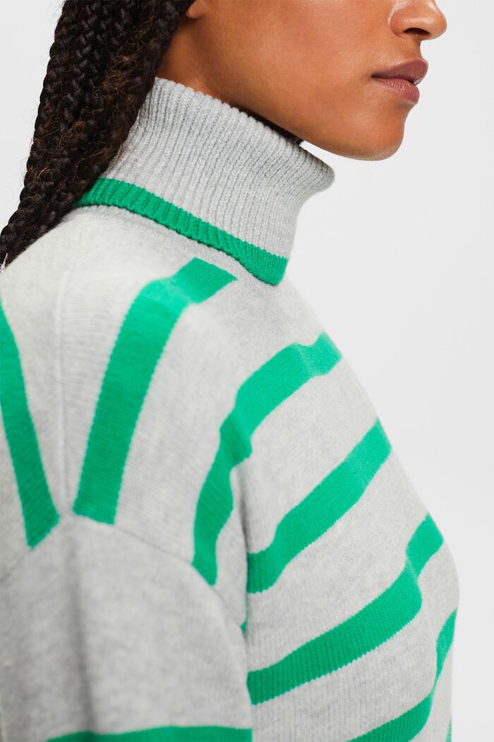 Turtleneck Sweater, LIGHT GREY, detail image number 3