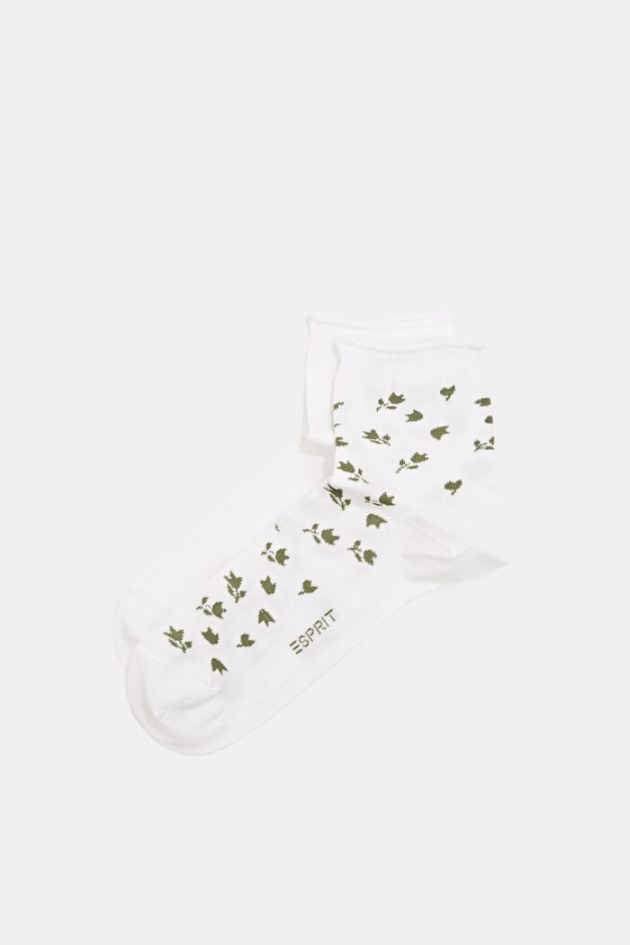 Double pack of short socks made of blended organic cotton