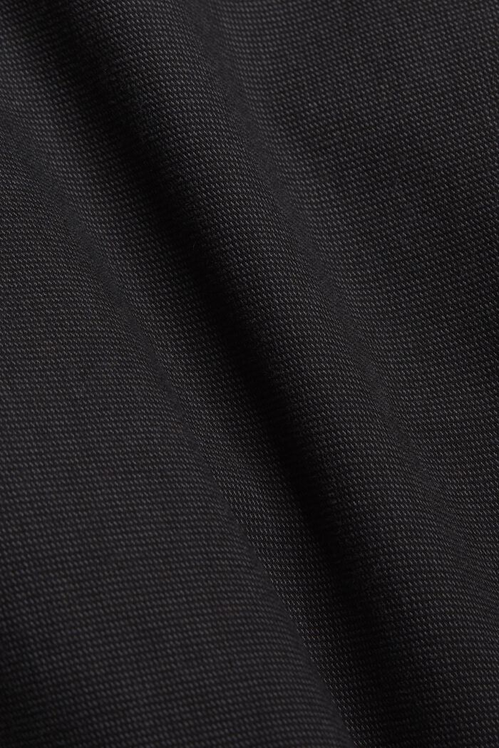 Two-tone suit trousers made of blended cotton, ANTHRACITE, detail image number 4