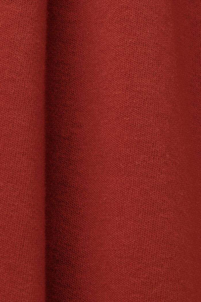 Cropped jersey trousers, 100% cotton, TERRACOTTA, detail image number 6