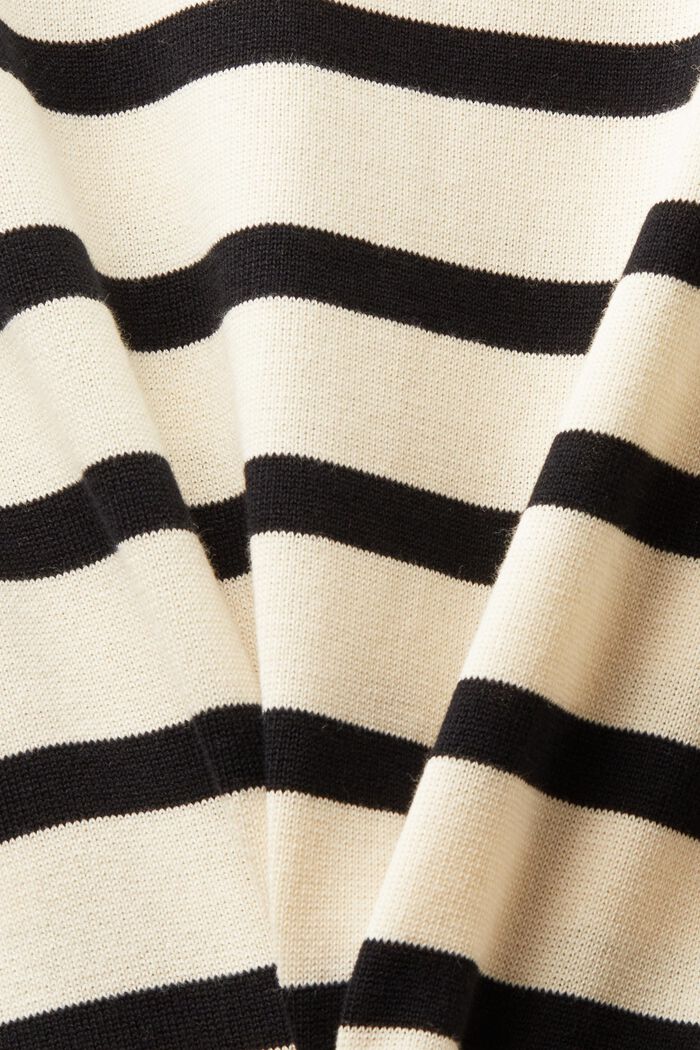 Striped Sleeveless Midi Dress, CREAM BEIGE, detail image number 5