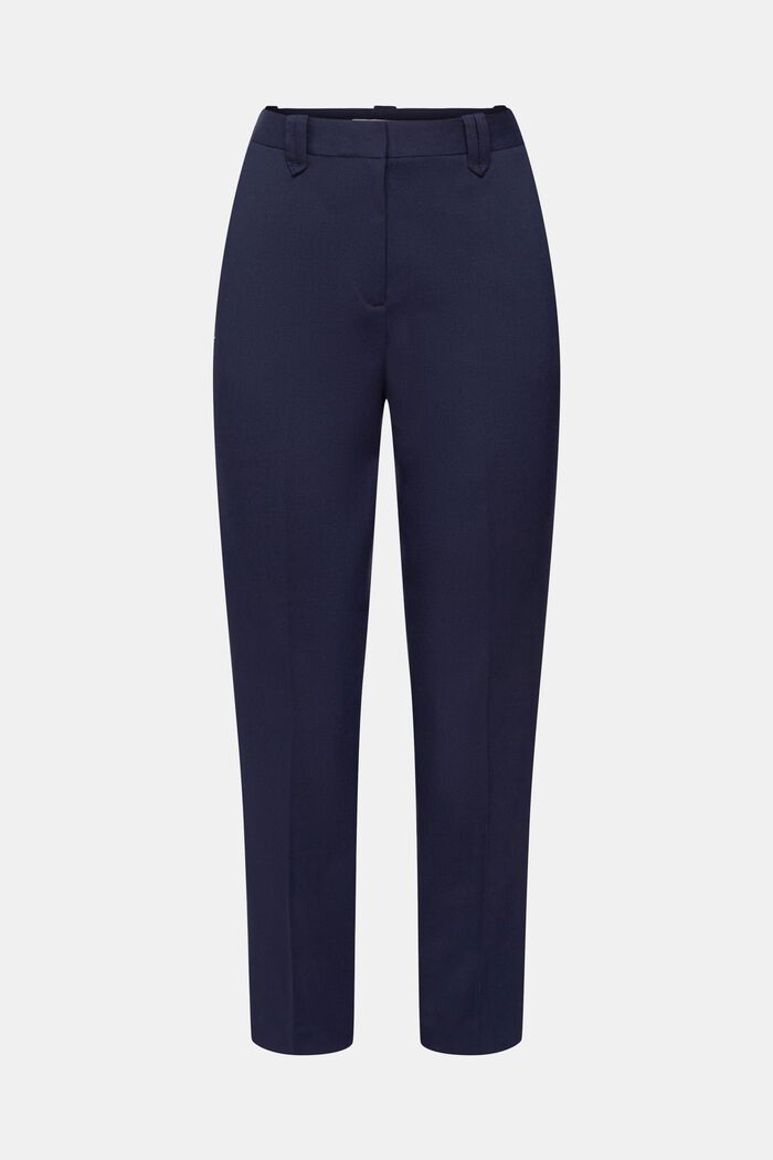 Mid-rise tapered leg trousers, NAVY, detail image number 6