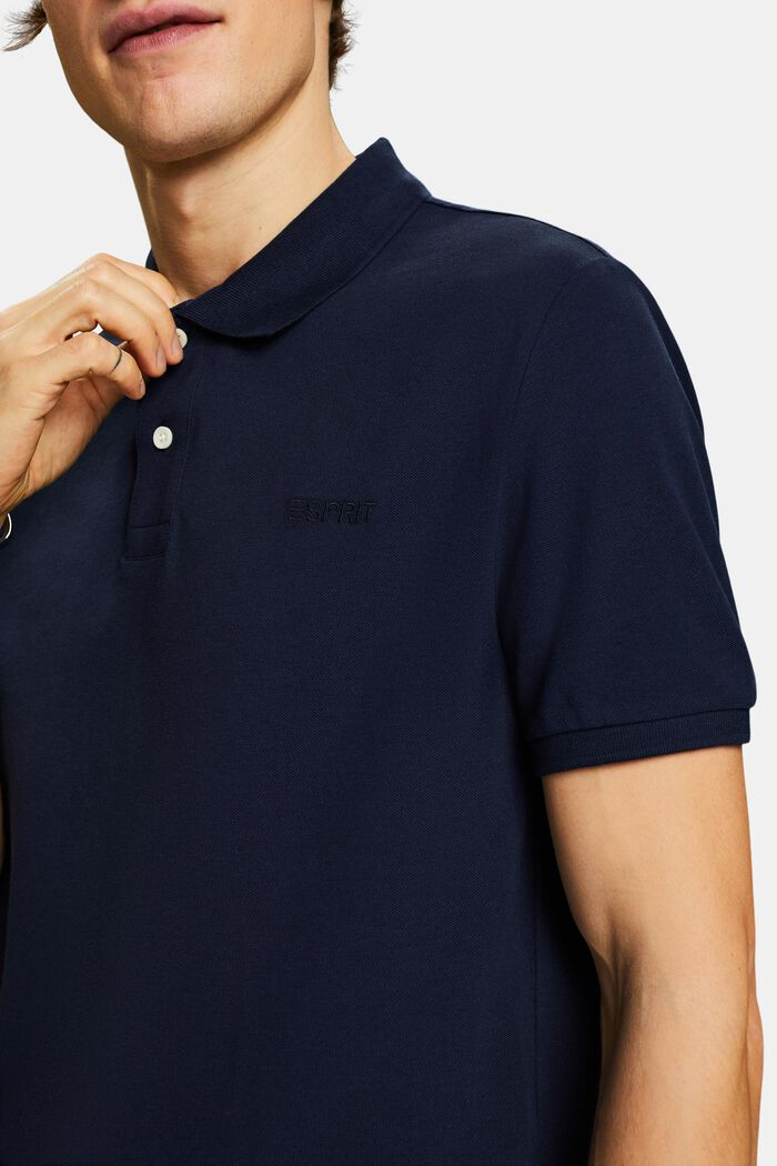 Piqué Polo Shirt, NAVY, detail image number 3