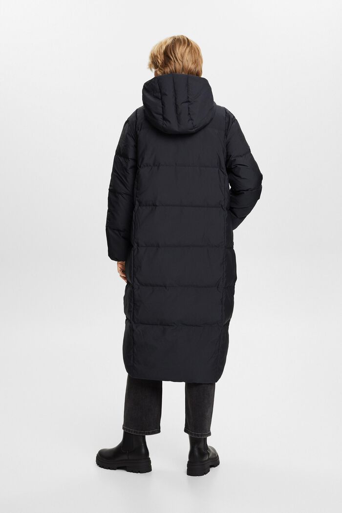 Hooded Puffer Coat, BLACK, detail image number 3