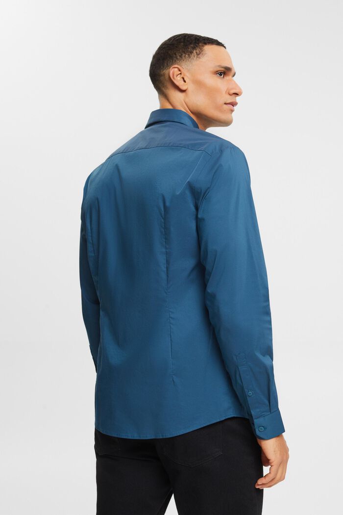 Slim fit shirt, PETROL BLUE, detail image number 3