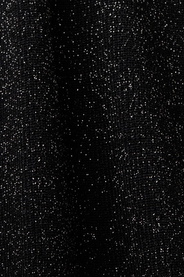 Sparkling Rib-Knit Vest, BLACK, detail image number 5