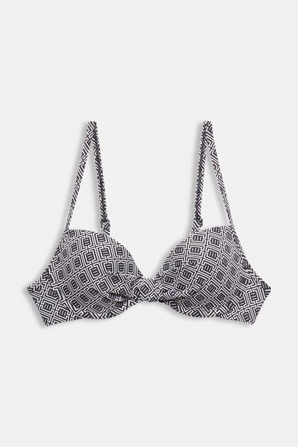 Printed Padded Underwired Bikini Top
