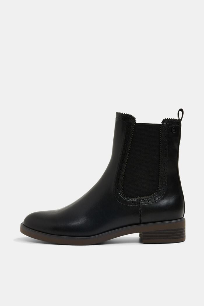 Faux leather Chelsea boots, BLACK, detail image number 0