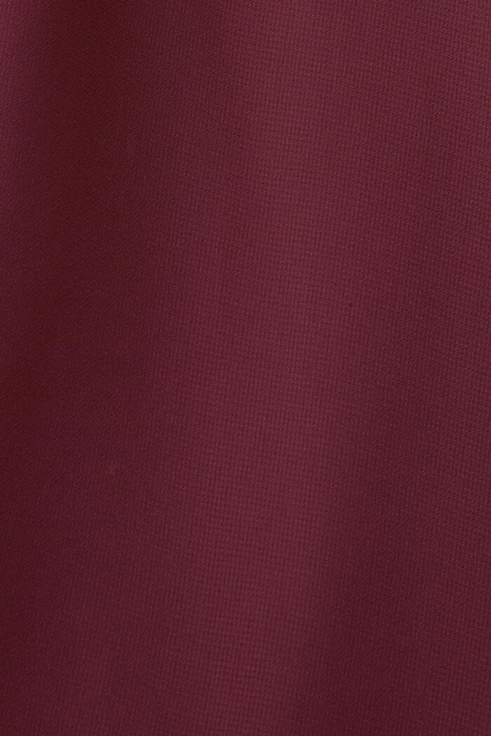 Recycled: chiffon blouse, AUBERGINE, detail image number 5