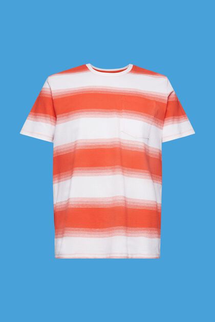 Pique cotton striped T-shirt