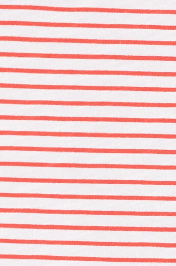 Striped t-shirt. organic cotton, RED, detail image number 3