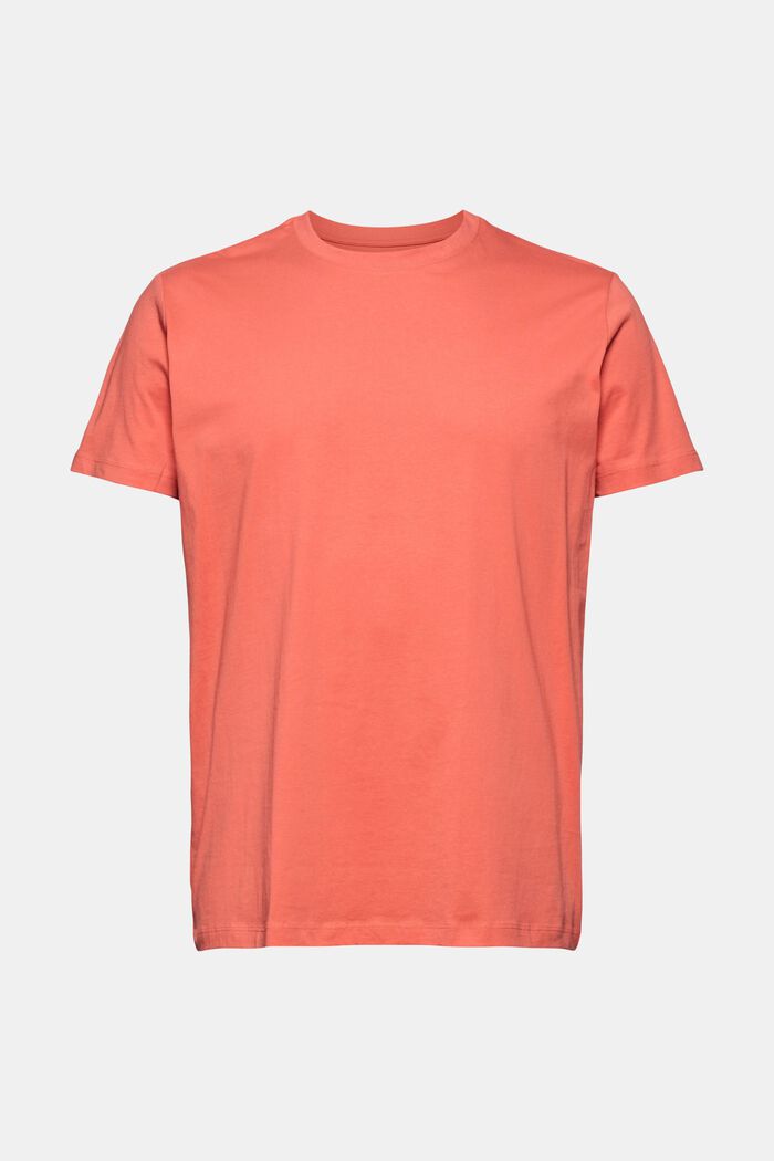 Jersey T-shirt made of 100% organic cotton, CORAL RED, detail image number 0