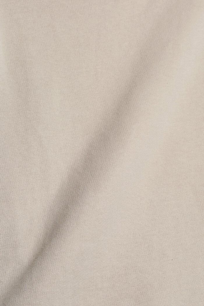 Pure cotton sweatshirt, LIGHT TAUPE, detail image number 1