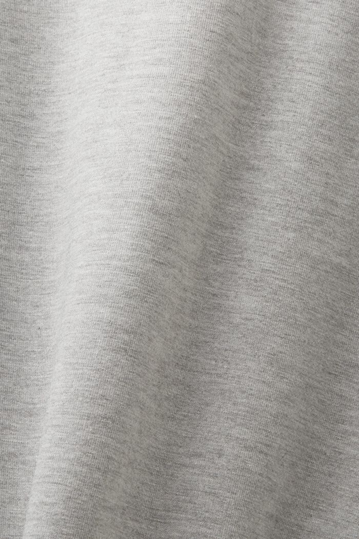 Logo Pima Cotton T-Shirt, LIGHT GREY, detail image number 5