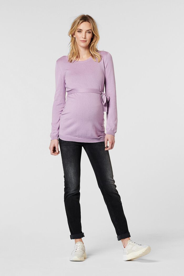Fine knit jumper with organic cotton
