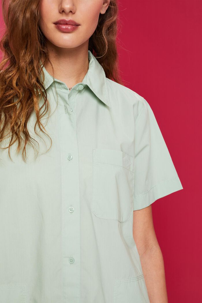 Mini shirt dress, 100% cotton, CITRUS GREEN, detail image number 2