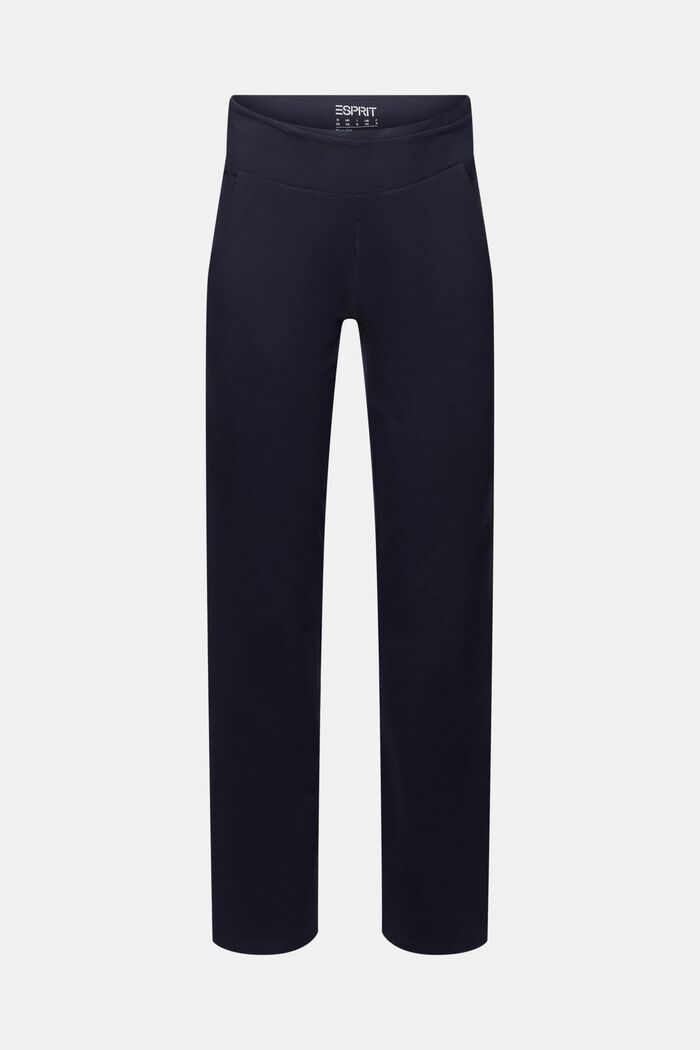 Jersey trousers made of organic cotton, NAVY, detail image number 7