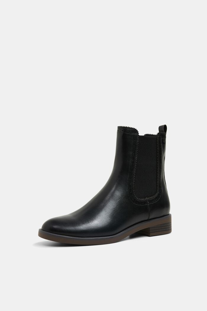 Faux leather Chelsea boots, BLACK, detail image number 3
