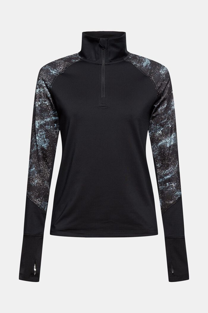 Recycled: long sleeve top with reflective print, edry