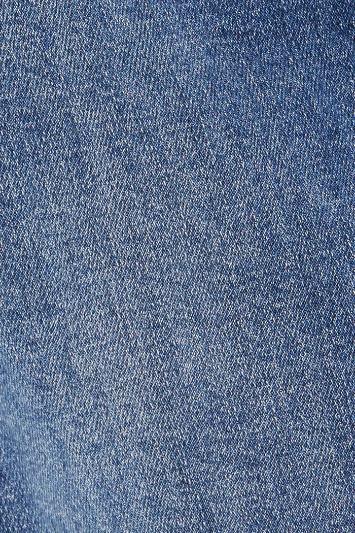 Blended organic cotton jeans with a button detail, BLUE DARK WASHED, detail image number 4