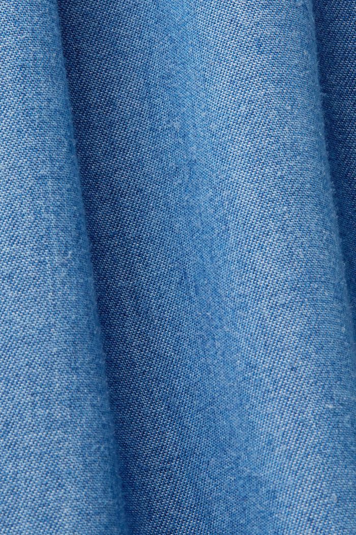 Denim-looking sleeveless blouse, TENCEL™, BLUE MEDIUM WASHED, detail image number 5