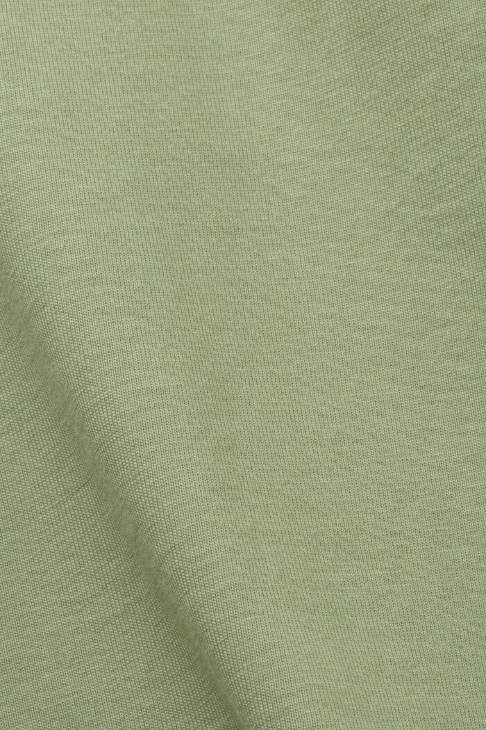 Jersey polo shirt, 100% cotton, PALE KHAKI, detail image number 5
