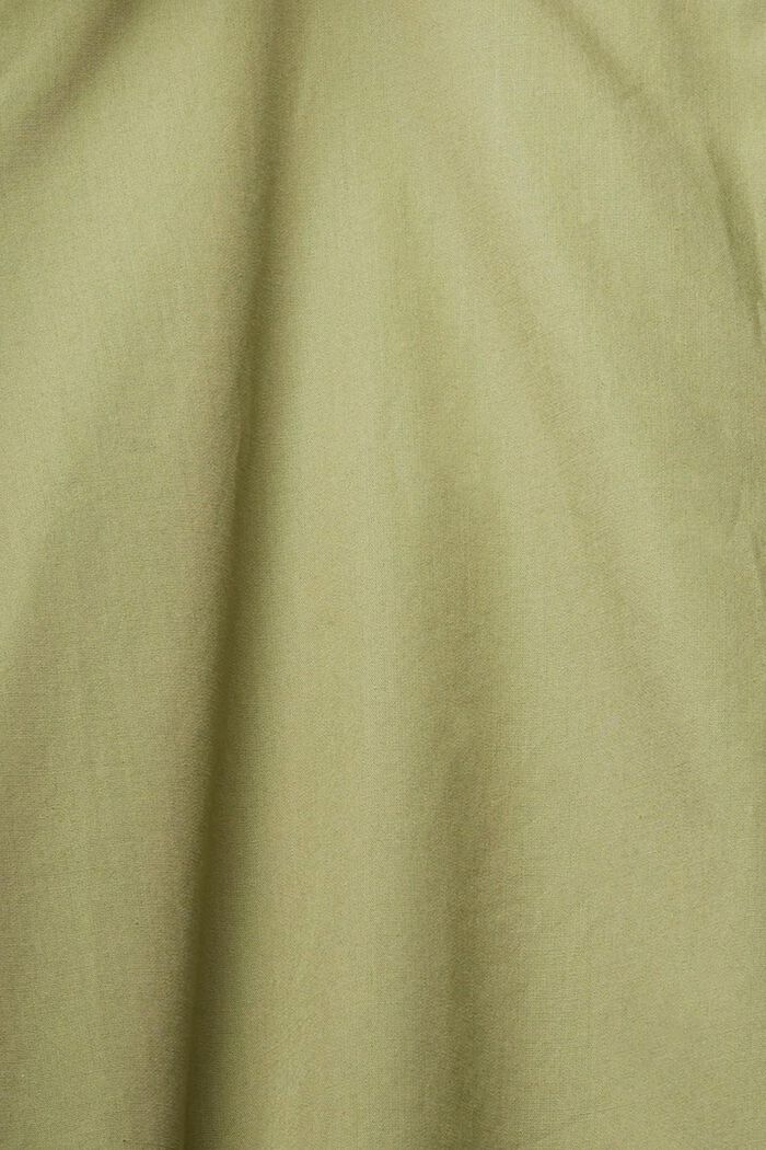 Organic Cotton A-Line Dress, LIGHT KHAKI, detail image number 5