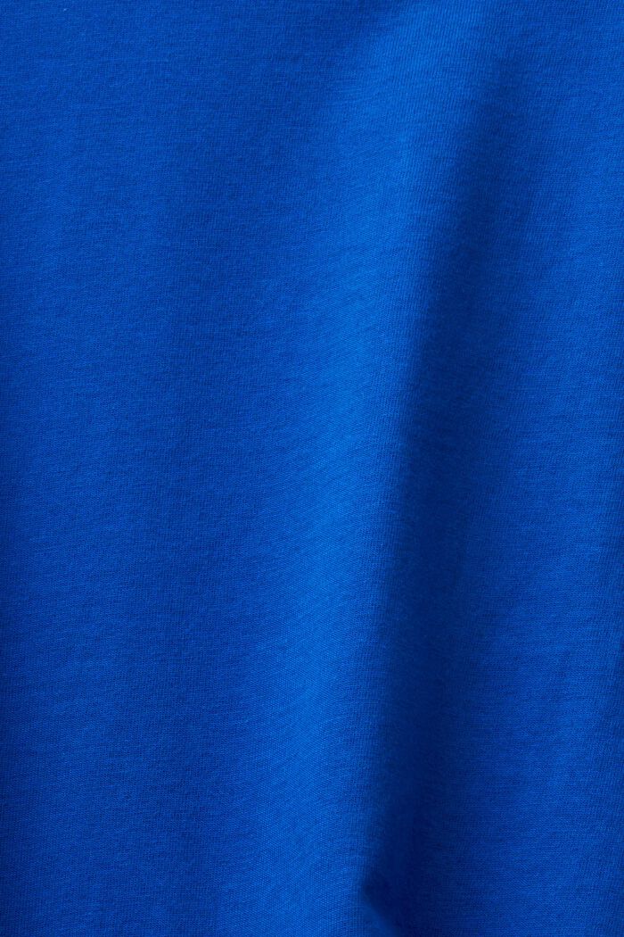 Short-Sleeve Crewneck T-Shirt, BRIGHT BLUE, detail image number 4
