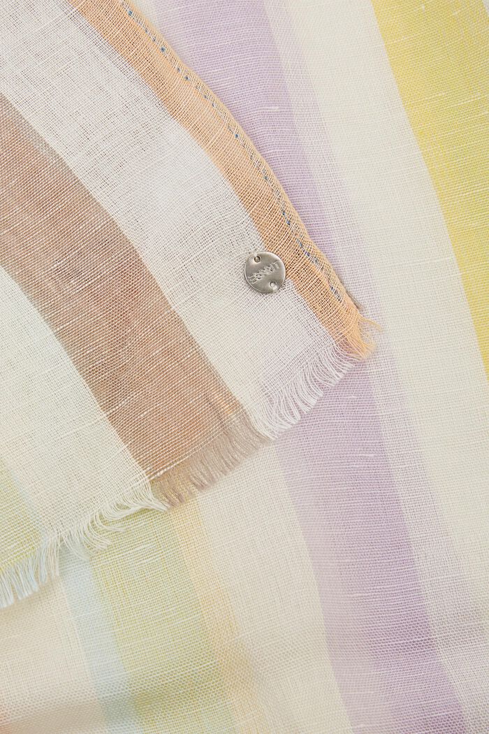 Striped Scarf, OFF WHITE, detail image number 1