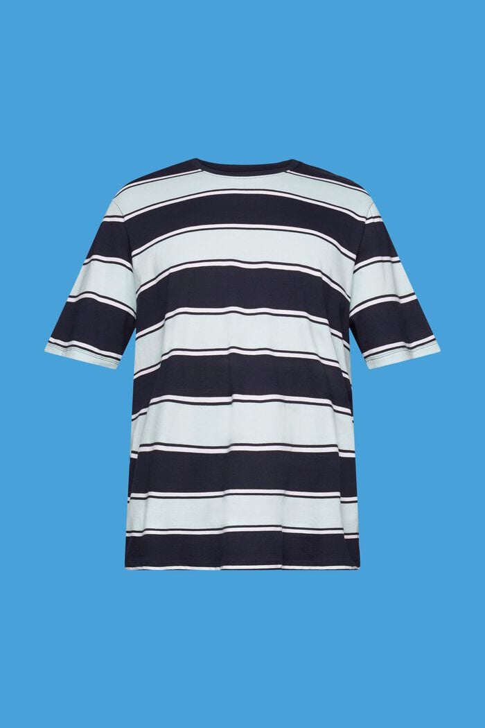 Striped sustainable cotton T-shirt, NAVY, detail image number 6