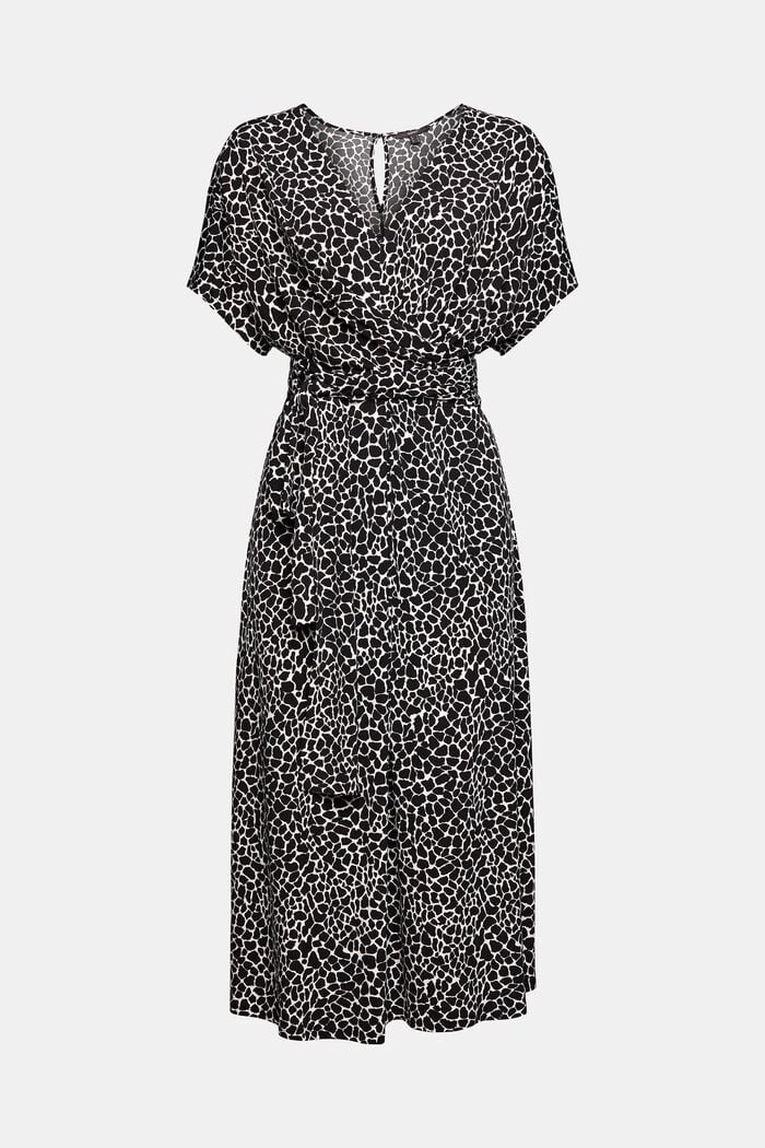 Made of recycled material: dress with an animal print