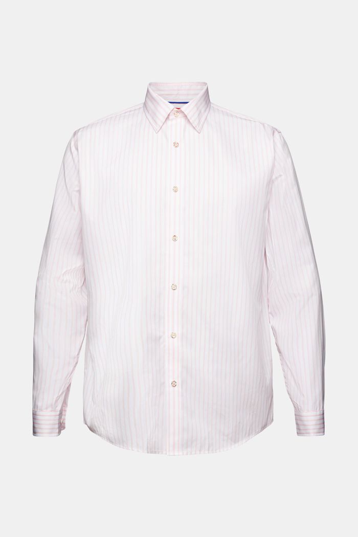 Striped Cotton-Poplin Shirt, PASTEL PINK, detail image number 6